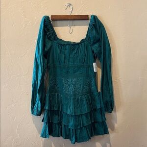 NWT Altar’d State Naomi Green Dress